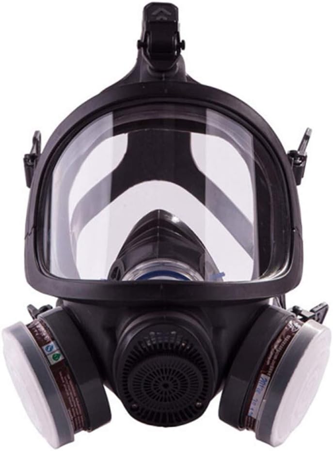 TYXTYX Full Face Respirator Gas Mask, Professional Organic Steam Respirator for Paint, Dust, Chemical, Pesticide Protection,Reusable Full Face Mask Respirator