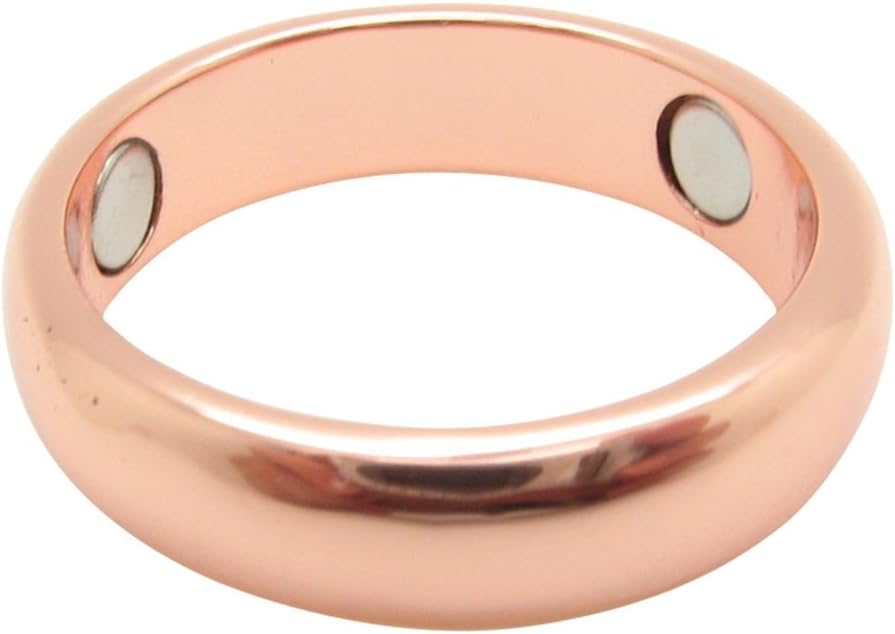 Copper Magnetic Band Ring - CMR27 1/4" Wide. Available in Sizes 5 Thru 17.