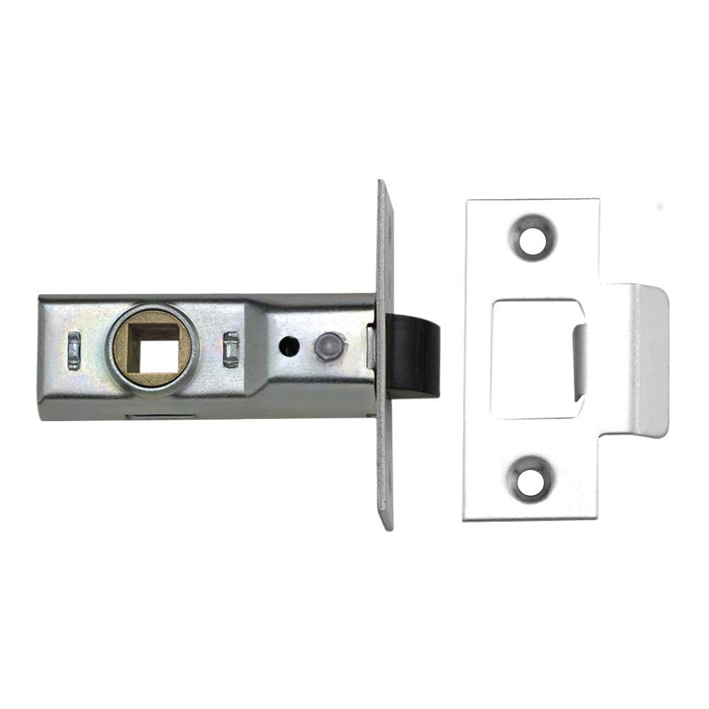 Union Locks 64mm Tubular Mortice Latch 2648 - Silver Enamel
