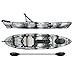 Vibe Kayaks Sea Ghost 110 11 Foot Angler Sit On Top Fishing Kayak with Adjustable Hero Comfort Seat & Transducer Port + Rod Holders + Storage + Rudder System Included