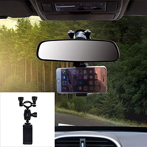 Enhanced Edition Universal car Phone Mount Holder for Rearview Mirror Phone Holder for Tachograph GPS Digital Cameras Holder