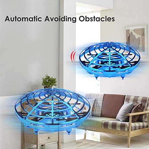 Desuccus Flying Toys Drones for Kids & Adults, Hands Controlled Mini Drone Helicopter with 360Â° Rotating and Shinning LED Lights, Easy Indoor Flying Ball Drone Toys for Boys or Girls