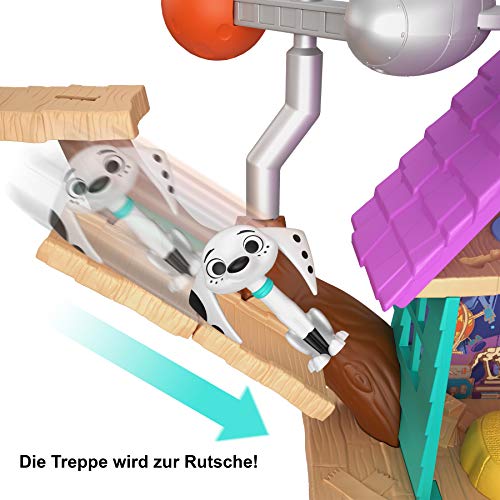 Mattel GDL88 - Disney Das Haus der 101 Dalmatiner Dylans Baumhaus Spielset mit Dylan und Dolly, Spielzeug ab 5 Jahren, Mehrfarbig – Bild 6