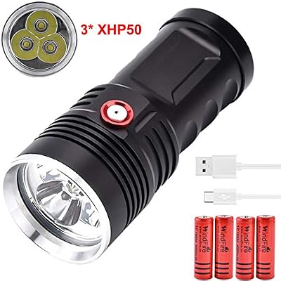 1500 lumen rechargeable flashlight Guardtier ML70 Compact Tactical Flashlight