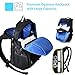 LUXUR 37L Laptop Backpack USB Charging Port Nylon Waterproof Casual School Business Travel Daypack
