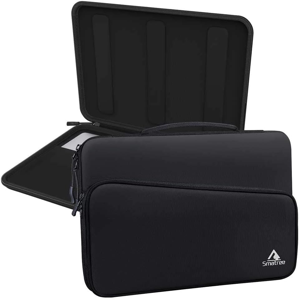 Smatree Hard Protective Laptop Sleeve Compatible with 15.4 inch MacBook Pro 2019/ 2018,New Dell XPS 9500, Microsoft Surface Laptop 3, Shockproof Notebook Tablet Sleeve Case with Accessory Pocket