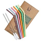 Reusable Silicone Straws BPA Free - (x6) STANDARD, REGULAR WIDTH 20oz, 30oz, Eco Friendly for Safely Drinking Hot & Cold Drinks | Premium Quality, Protect Your Teeth and Reduce Plastic Waste Now!