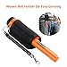 Pinpointing Probe Metal Detector, IP65 Water Resistant, Treasure Hunting Tool Buzzer Vibration with Sound Portable Pin Pointer with LED Indicators and Belt Holster Hand-Held Pinpointer, Mens Gifts