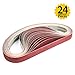 ABRTEN 24 Pack 1 x 30 Inch High Performance Ceramics and Silicon Carbide Sanding Belts - 4 Pcs Each of 120 240 400 600 800 and 1000 Grits Premium Knife Sharpening Sanding Belts