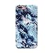 GOLINK iPhone 7 Plus Case/iPhone 8 Plus Marble Case, Matte Marble Series Slim-Fit Anti-Scratch Shock Proof Anti-Finger Print Flexible TPU Gel Case for iPhone 7/8 Plus - Blue Marble