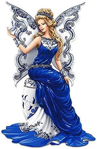 HKKY 5D DIY Diamond Painting Butterfly fairy full Round Paste drill Round diamonds embroidery Fashion home decor (20x30cm)