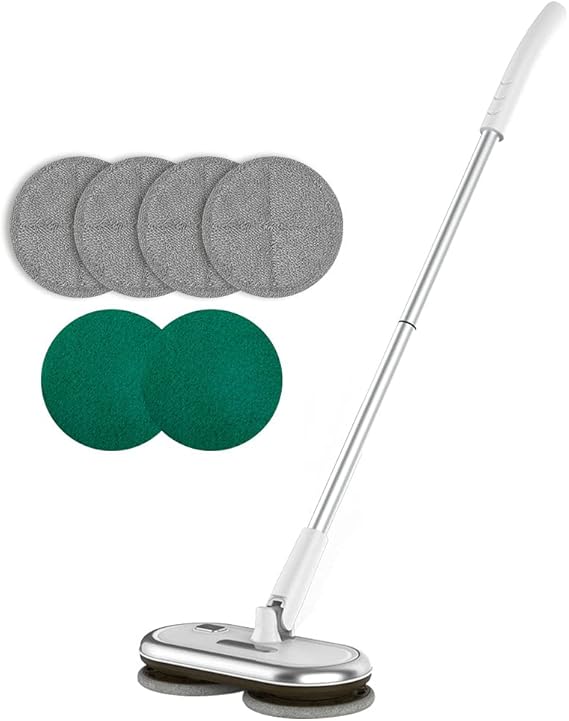 Electric Mop with Motorized Dual Spin Mopheads