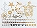 5 Sheets Metallic Tattoos Gold and Silver Flash By Modern Boho HUGE Collection Fast Free Shipping (Beach Body Collection)