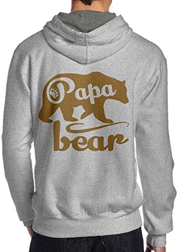 Men's Coat,Long Sleeve Papa Bear Hoody For Men