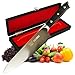 TATARA | 8 inch Chef Knife - Professional Carbon Stainless Steel Kitchen Chef Knife | Premium Razor Sharp Full Tang Kitchen Knife | Perfect For Sushi, Vegetables, Meat Cutting | Comes With Wooden Case