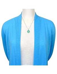 Collar con colgante de turquesa en plata de ley 925