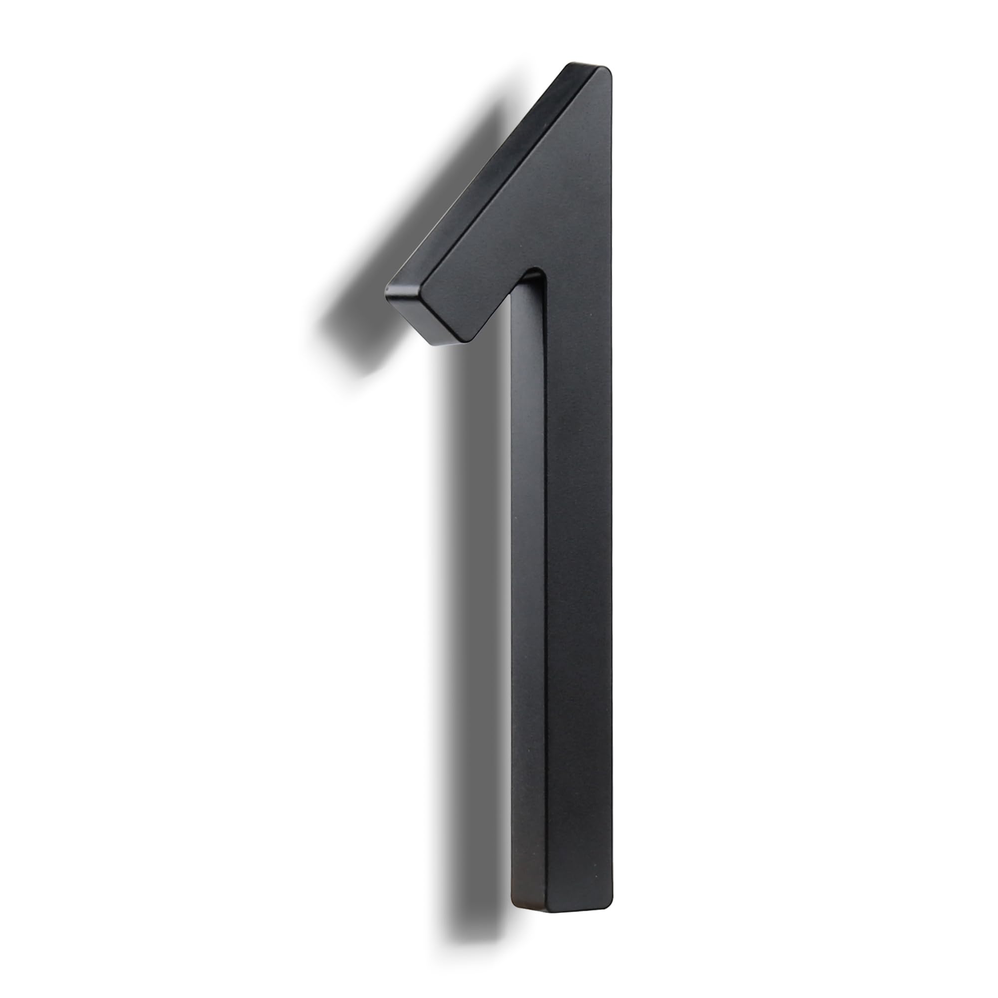 Photo 1 of HASWARE 6 Inch Stylish ABS House Numbers - Black Sleek Design - Durable and Easy to Install (Black, 1)