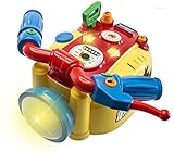 WolVol Kids Motorcycle Toy with Headlight, Blinkers, Horn, Short Stops, Music, Can Drive On Its Own