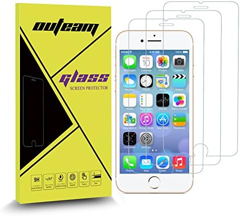 iPhone 6 6s Plus Screen Protector 3 Pack iPhone 6 Plus Tempered Glass Screen Protector for Apple iPhone 6 Plus 0.26MM Thickness 9H Hardness 5.5 inch Screen Protector (iPhone 6 Plus)