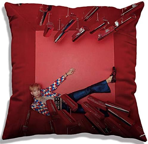 Yovvin BTS Kpop Bangtan Boys [Love Yourself 結 Answer] 45x45 cm Cushion Cover Decorative Pillow Cushion Cover with Single-Sided Patterns, The Army Style 14