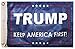 12x18 Trump Keep America First! Blue Double Sided 2 Ply 12