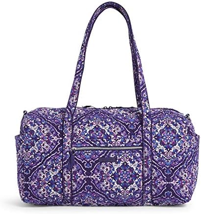 Vera Bradley Women’s Signature Cotton Medium Travel Duffel Travel Bag, Regal Rosette, One Size