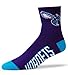 NBA Charlotte Hornets Team Color Quarter Length Socks-Large