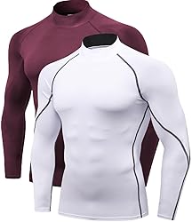 2/3 Pack Men's Compression Shirts Long Sleeve