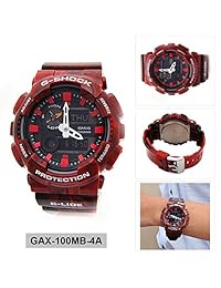 Casio G-Shock nuevo. gax-100mb-4 a G-Lide Rojo Reloj