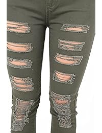 TwiinSisters pantalones vaqueros para dama de alta velocidad, elásticos, desgarrados, de color desgarrado, varios estilos