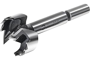 ColumPRO 35mm (1-3/8”) Forstner Drill Bit, Hole Drill Bit with Round Shank for Woodworking, Door Hinge, Hole Opener