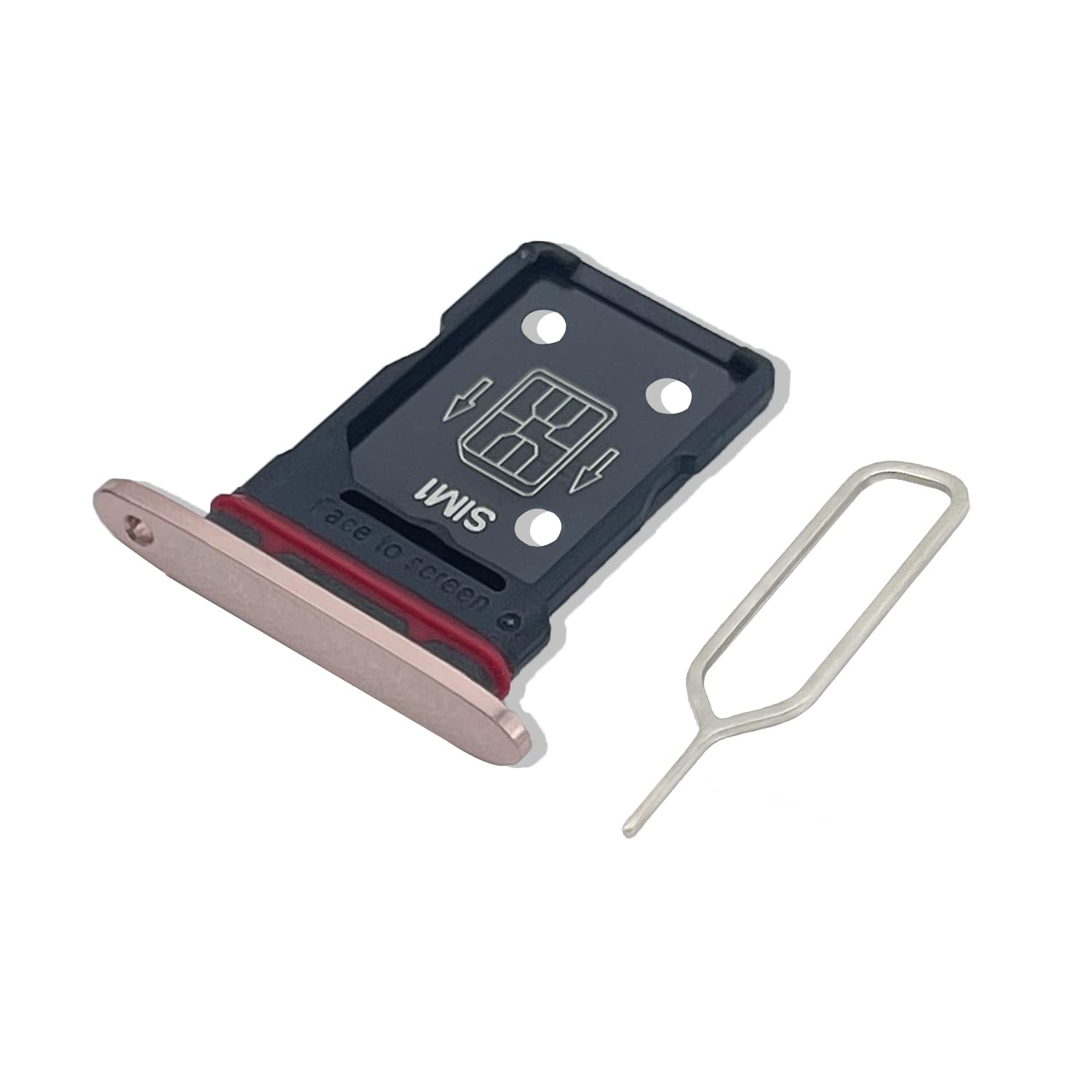 Eonpam Original DUAL SIM Card Slot Tray Holder Replacement for (OPPO Find X2 Pro) Incl SIM Pin (Orange)