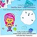 24 Make A Mermaid Stickers - Perfect for Mermaid Party Supplies & Mermaid Party Favors for Kids - Great for Under The Sea Birthday Decorations Or Classroom Activity That Promotes Creativity - Ages 3+