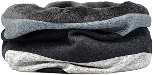 Outdoor Bandanas Tube Seamless Scarf Muffler Face Mask Headbands Beanie Cycling Skull Hat (Fleece Lined Gery)