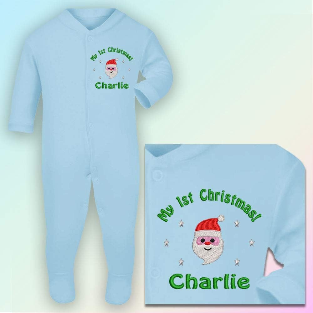 baby santa sleepsuit