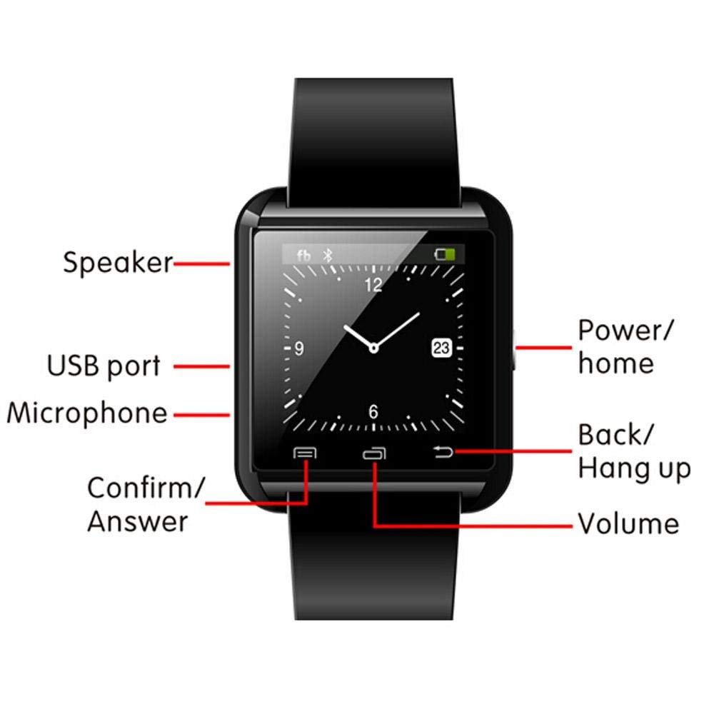 Amazon.com: LPENGBXB U8 Smartwatch Outdoor Sports Bluetooth ...