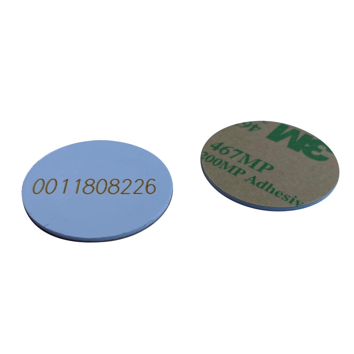 EM4100 rfid sticker,125Khz pvc material 1mm thick id coin key fobs Read Only (pack of 100)