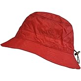 Toutacoo, Adjustable Bucket Rain Hat, Nylon Look