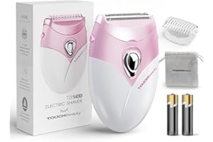 TOUCHBeauty Upgrade Electric Shaver for Women, Razor Cordless for Silky & Smooth Skin, Wet/Dry, Best for Travel (Pink)
