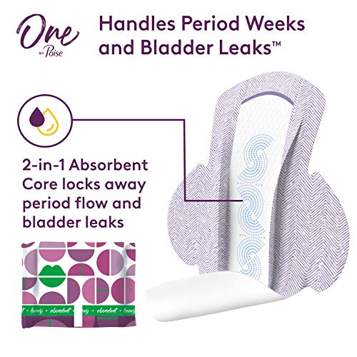 One by Poise Feminine Pads with Wings (2in1 Period & Bladder Leakage