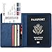 KINGMAS Travel Passport Wallet Case, Unisex Passport Holder Cover with RFID Blocking