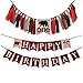 MaxFor Lumberjack First Birthday Party Supplies Decorations,Buffalo Plaid Camping Wild Bear 1st Birthday Party High Chair Banner,Baby Boy Photo Photo Booth Props