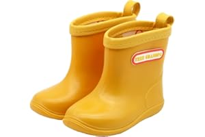 Kids Toddler Rain Boots Easy-on Lightweight and Waterproof Boots Baby Rain Shoes for Boys Girls