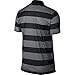 Nike Golf CLOSEOUT Men's Victory Bold Stripe Polo Dark Grey/Black 725516-021 (Large)