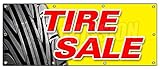 36"x96" TIRE Sale 1 Banner Sign Tires Sale Sell