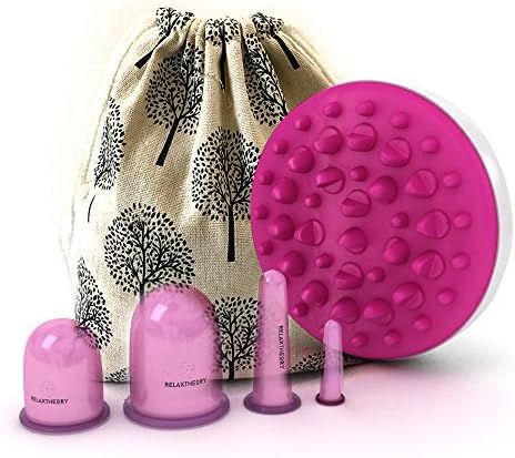 RelaxTheory Chinese Cupping Therapy Set And Body Massager for DIY Cellulite Treatment, Firm Skin and Pain Relief