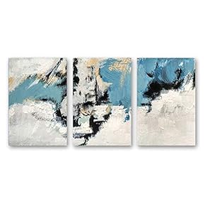 3 Panel Canvas Wall Art Abstract Pictures Home Wall Decorations for Bedroom Living Room Paintings Canvas Prints Framed - 16"x24" x 3 Panels