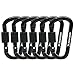 VORNNEX 6PCS Aluminum D Ring Locking Carabiner D Shape Super Light wiregate Carabiner Keychain Clip for Hammock