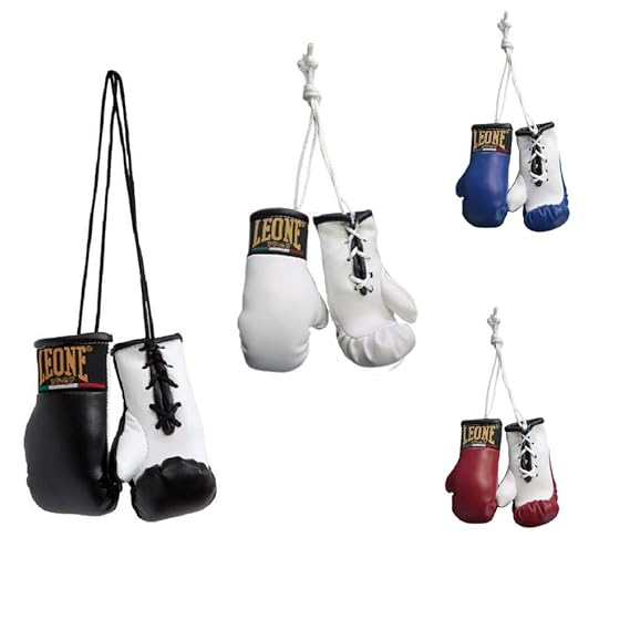 Leone1947 Autospiegel Mini Boxhandschuhe - Boxhandschuhe fürs Auto Spiegelanhänger Spiegel Aufhänger PKW Innenspiegel