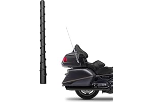 Motorcycle Short Antenna Fit for Honda Goldwing GL1800 (2001-2017) | F6B (2013-2017) | 7" Spiril Flexible Rubber Antenna, Opt
